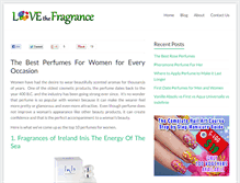 Tablet Screenshot of lovethefragrance.com